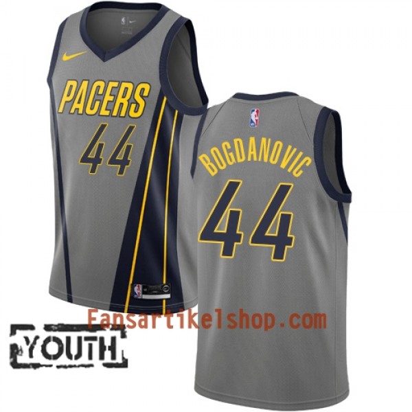 Indiana Pacers Trikot Bojan Bogdanovic 44 2018-19 Nike City Edition Grau Swingman - Kinder Indiana Pacers Trikot Bojan Bogdanovic 44 2018-19 Nike City Edition Grau Swingman - Kinder